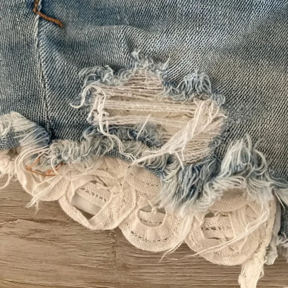 ❌SOLD American Eagle Stretch Distressed Denim Shorts - Picture 3 of 7